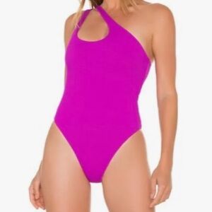 New, L*Space pink ribbed one piece sz 6 PINK🩷